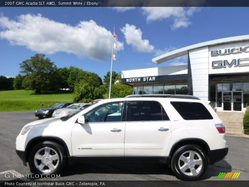 Summit White / Ebony 2007 GMC Acadia SLT AWD