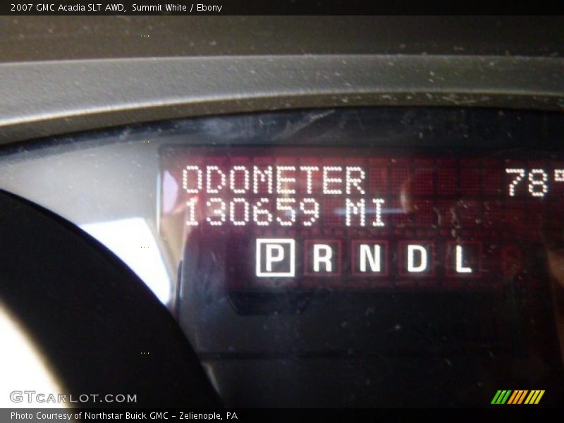 Summit White / Ebony 2007 GMC Acadia SLT AWD