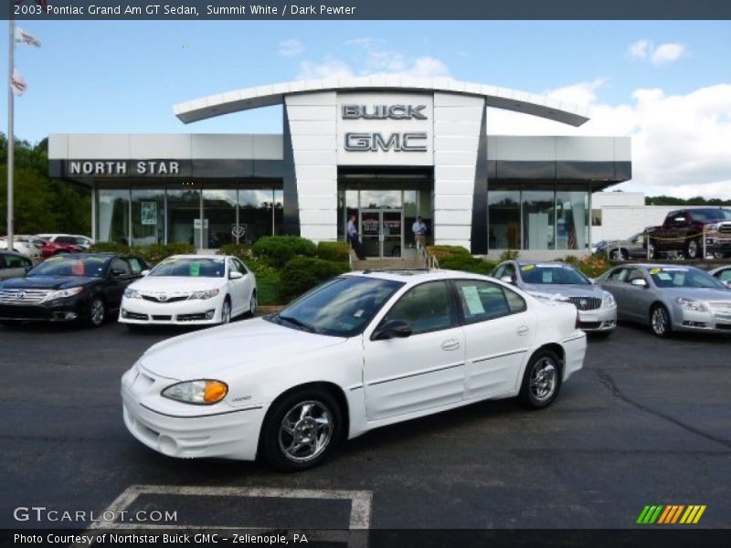 Summit White / Dark Pewter 2003 Pontiac Grand Am GT Sedan