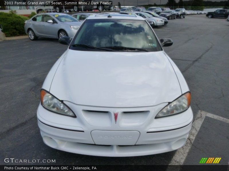 Summit White / Dark Pewter 2003 Pontiac Grand Am GT Sedan