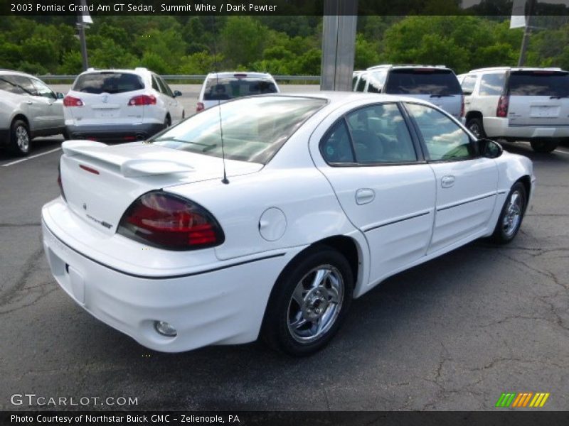 Summit White / Dark Pewter 2003 Pontiac Grand Am GT Sedan
