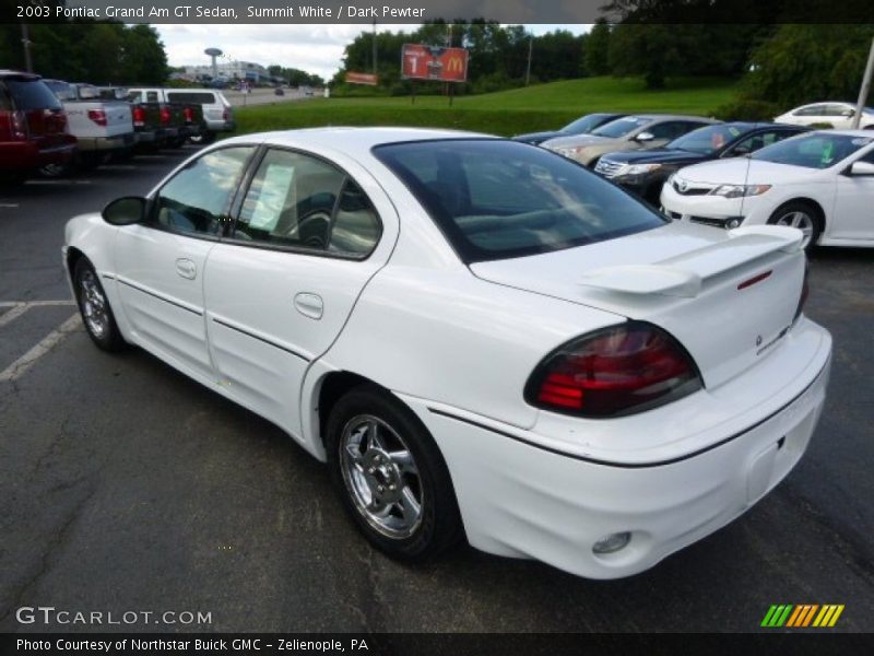 Summit White / Dark Pewter 2003 Pontiac Grand Am GT Sedan