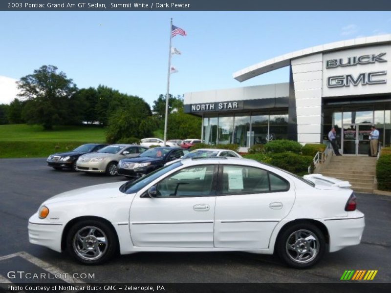 Summit White / Dark Pewter 2003 Pontiac Grand Am GT Sedan