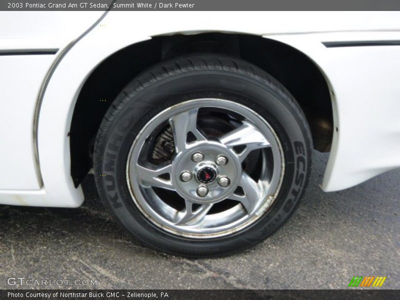 Summit White / Dark Pewter 2003 Pontiac Grand Am GT Sedan