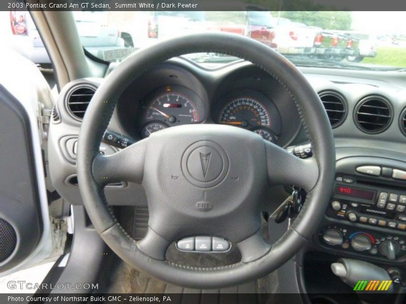 Summit White / Dark Pewter 2003 Pontiac Grand Am GT Sedan