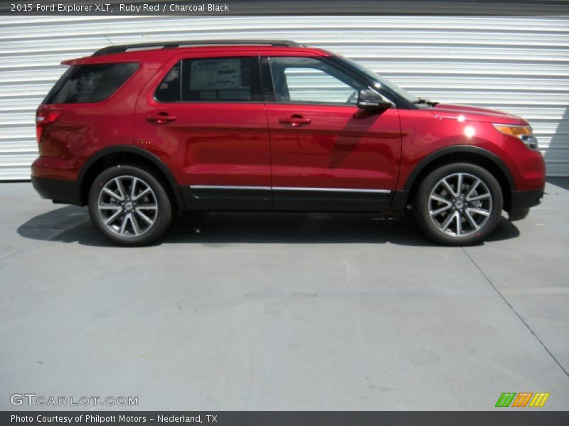 Ruby Red / Charcoal Black 2015 Ford Explorer XLT