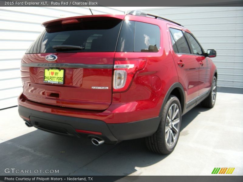 Ruby Red / Charcoal Black 2015 Ford Explorer XLT