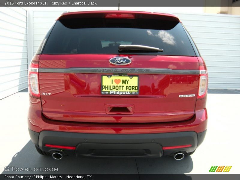 Ruby Red / Charcoal Black 2015 Ford Explorer XLT