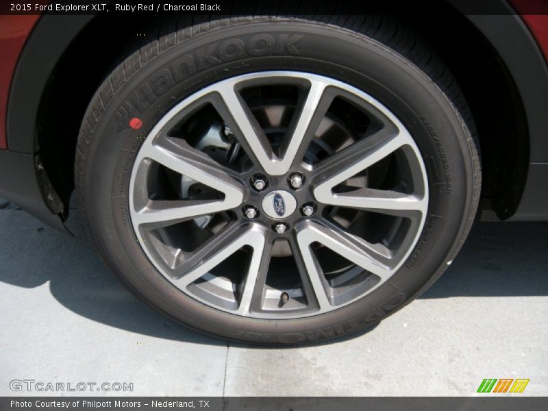 Ruby Red / Charcoal Black 2015 Ford Explorer XLT