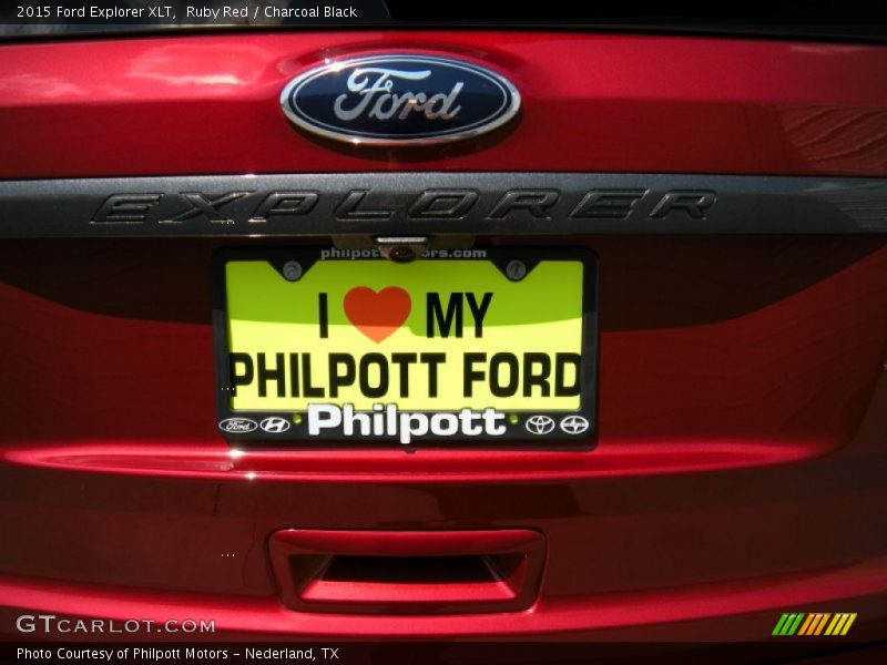 Ruby Red / Charcoal Black 2015 Ford Explorer XLT