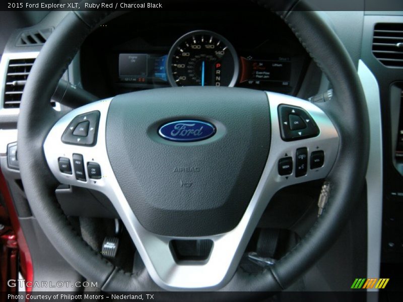 Ruby Red / Charcoal Black 2015 Ford Explorer XLT