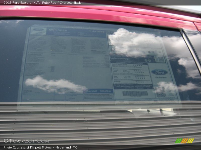Ruby Red / Charcoal Black 2015 Ford Explorer XLT