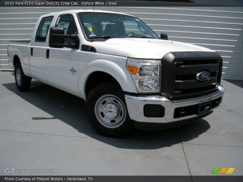 Oxford White / Steel 2015 Ford F250 Super Duty XL Crew Cab
