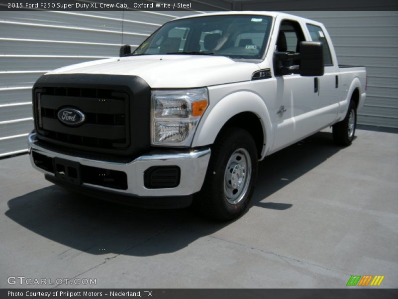 Oxford White / Steel 2015 Ford F250 Super Duty XL Crew Cab