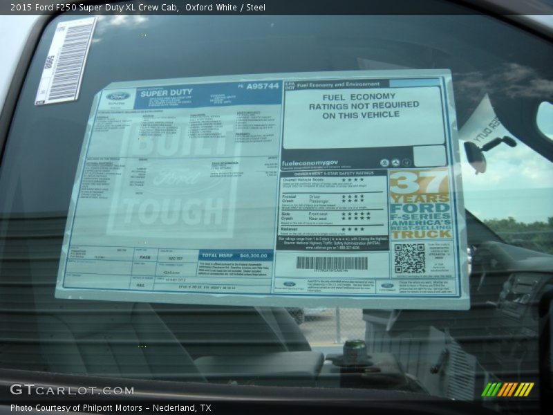 Oxford White / Steel 2015 Ford F250 Super Duty XL Crew Cab