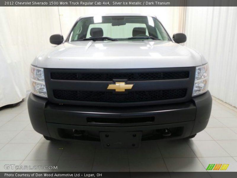 Silver Ice Metallic / Dark Titanium 2012 Chevrolet Silverado 1500 Work Truck Regular Cab 4x4