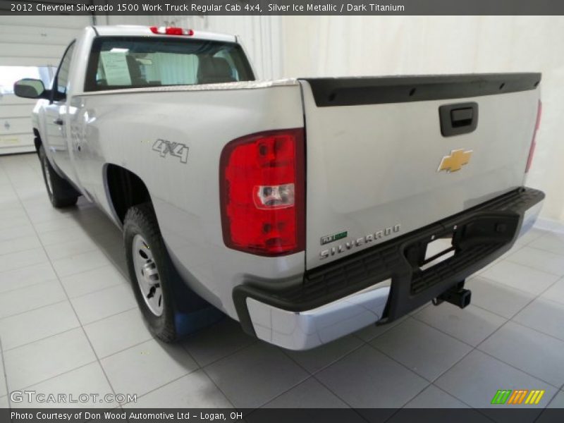 Silver Ice Metallic / Dark Titanium 2012 Chevrolet Silverado 1500 Work Truck Regular Cab 4x4