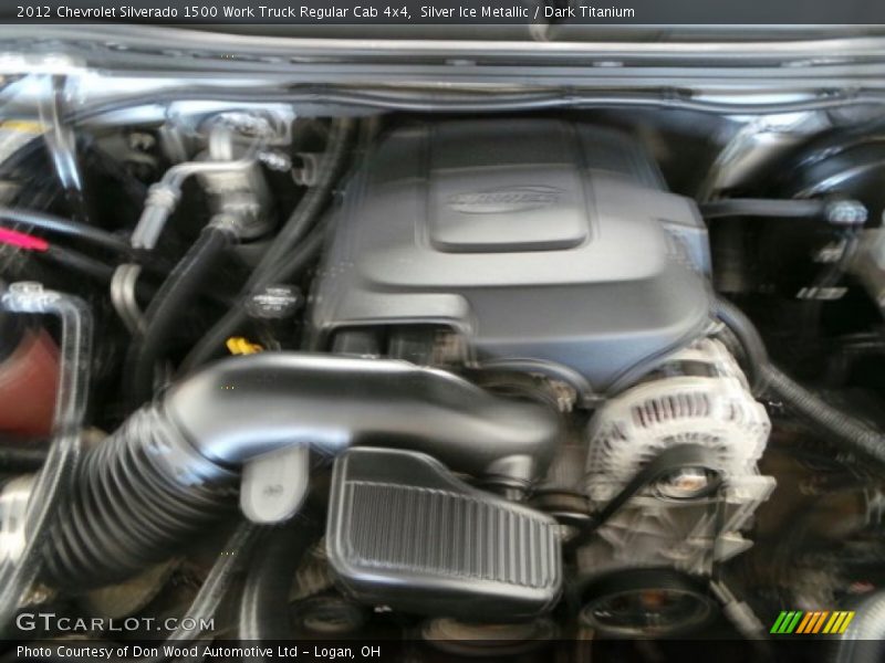 Silver Ice Metallic / Dark Titanium 2012 Chevrolet Silverado 1500 Work Truck Regular Cab 4x4