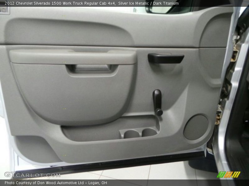 Silver Ice Metallic / Dark Titanium 2012 Chevrolet Silverado 1500 Work Truck Regular Cab 4x4