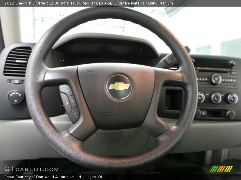 Silver Ice Metallic / Dark Titanium 2012 Chevrolet Silverado 1500 Work Truck Regular Cab 4x4
