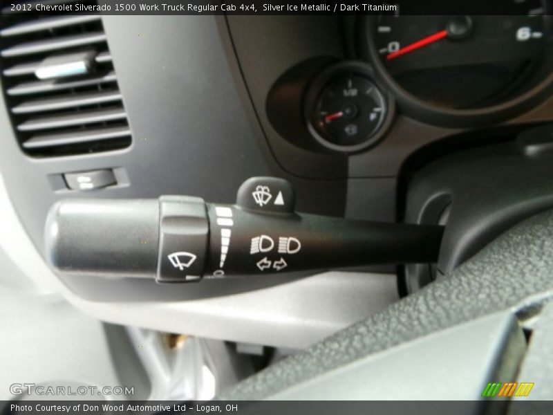 Silver Ice Metallic / Dark Titanium 2012 Chevrolet Silverado 1500 Work Truck Regular Cab 4x4