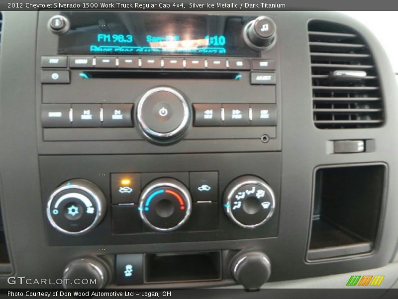 Silver Ice Metallic / Dark Titanium 2012 Chevrolet Silverado 1500 Work Truck Regular Cab 4x4
