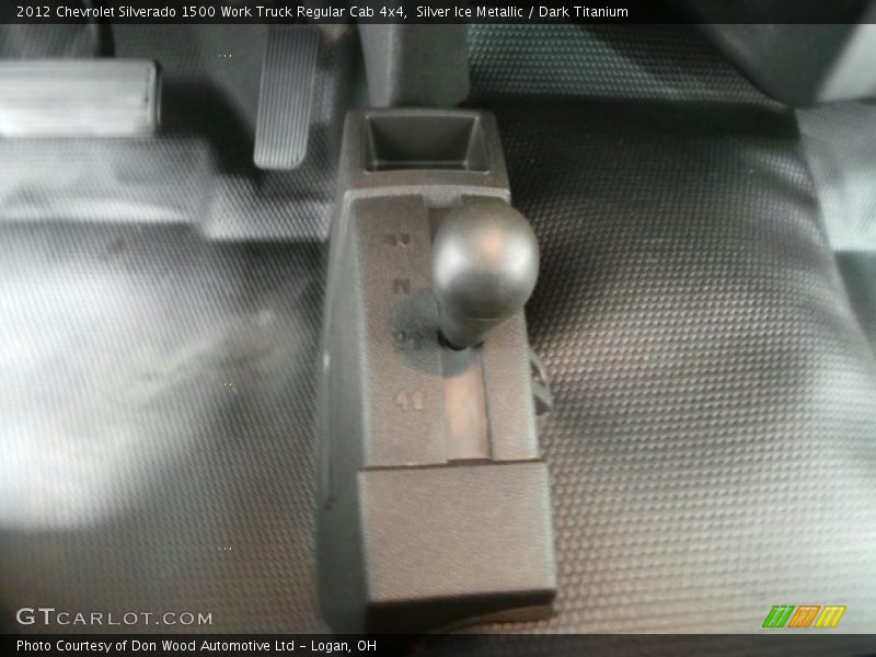 Silver Ice Metallic / Dark Titanium 2012 Chevrolet Silverado 1500 Work Truck Regular Cab 4x4