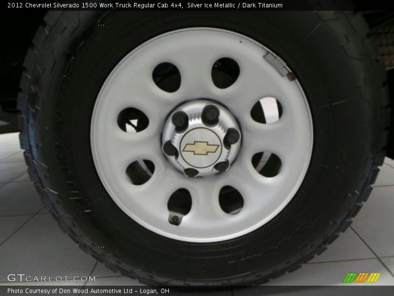 Silver Ice Metallic / Dark Titanium 2012 Chevrolet Silverado 1500 Work Truck Regular Cab 4x4