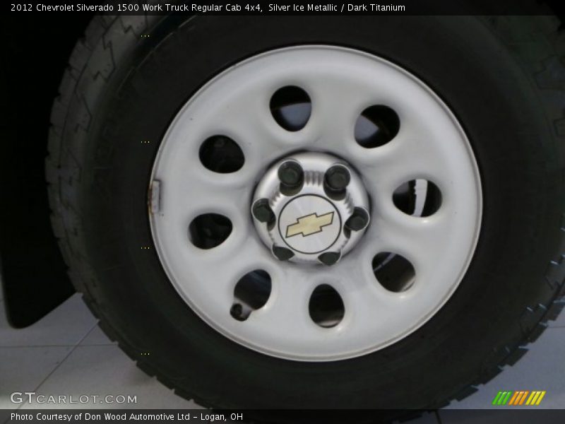Silver Ice Metallic / Dark Titanium 2012 Chevrolet Silverado 1500 Work Truck Regular Cab 4x4