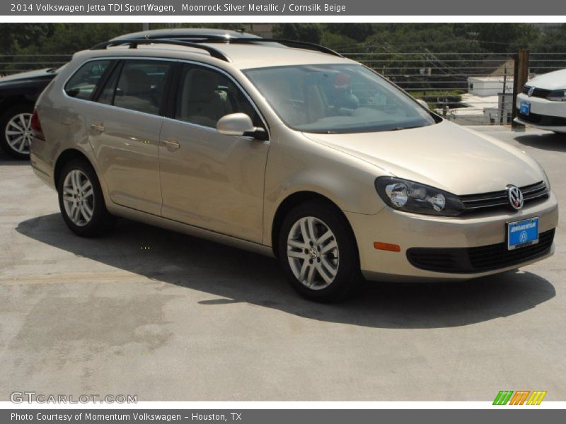 Moonrock Silver Metallic / Cornsilk Beige 2014 Volkswagen Jetta TDI SportWagen