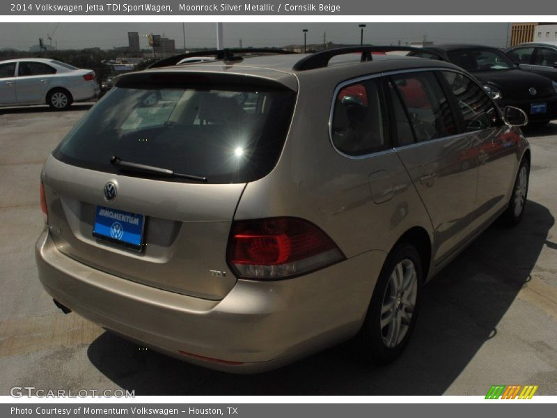 Moonrock Silver Metallic / Cornsilk Beige 2014 Volkswagen Jetta TDI SportWagen