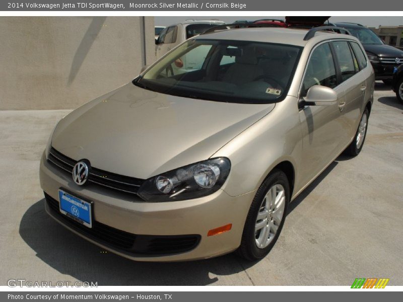 Moonrock Silver Metallic / Cornsilk Beige 2014 Volkswagen Jetta TDI SportWagen