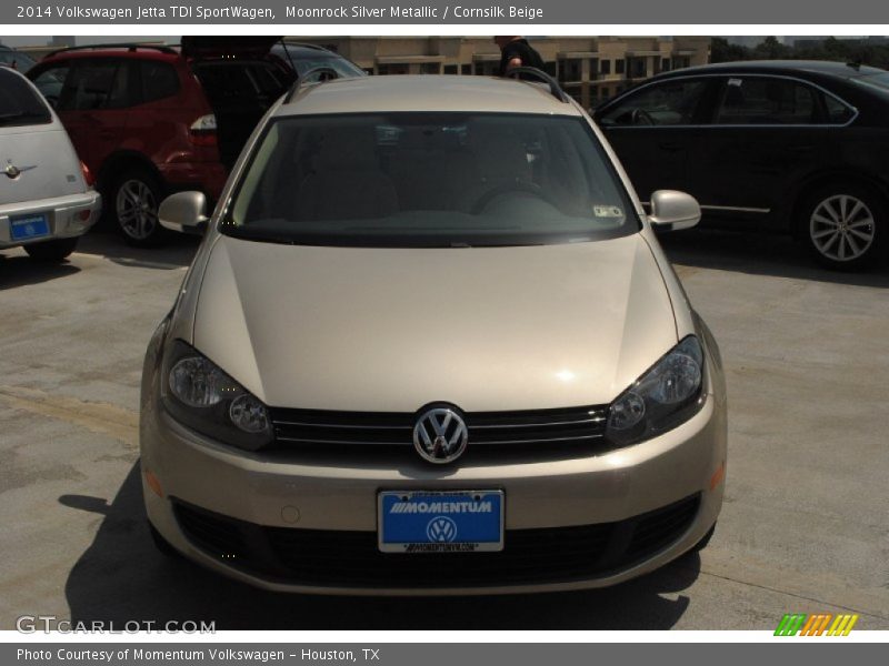 Moonrock Silver Metallic / Cornsilk Beige 2014 Volkswagen Jetta TDI SportWagen
