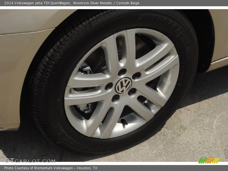 Moonrock Silver Metallic / Cornsilk Beige 2014 Volkswagen Jetta TDI SportWagen