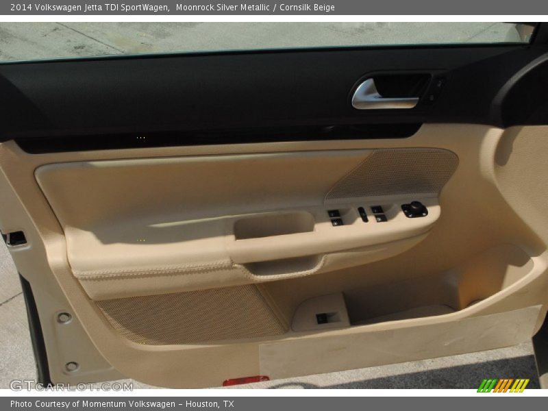 Moonrock Silver Metallic / Cornsilk Beige 2014 Volkswagen Jetta TDI SportWagen