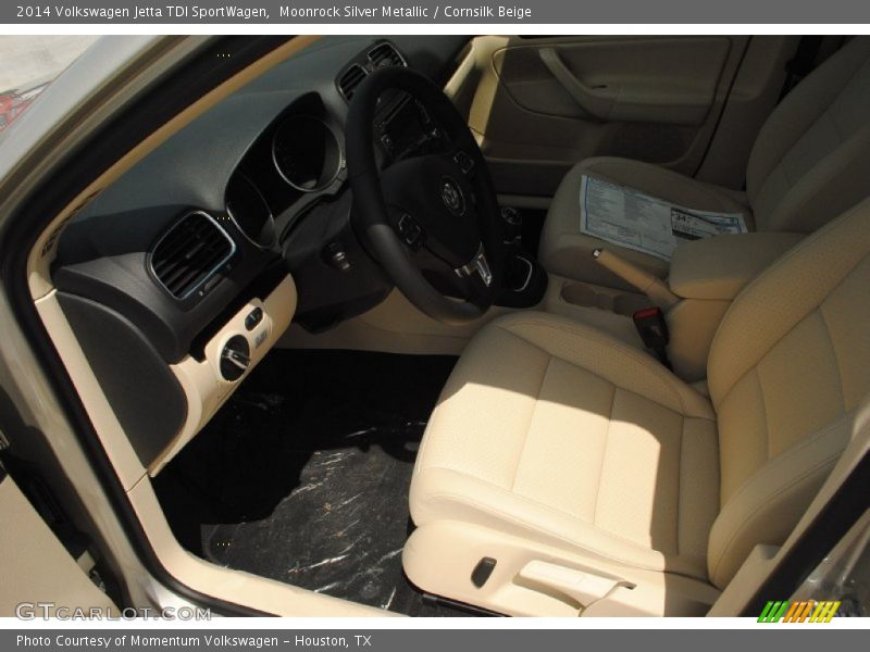 Moonrock Silver Metallic / Cornsilk Beige 2014 Volkswagen Jetta TDI SportWagen