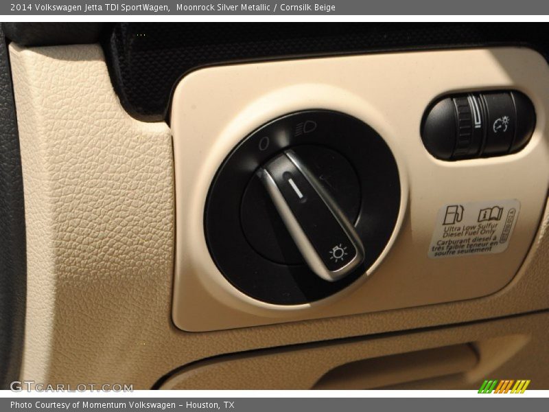 Moonrock Silver Metallic / Cornsilk Beige 2014 Volkswagen Jetta TDI SportWagen