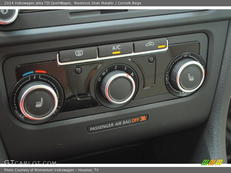 Moonrock Silver Metallic / Cornsilk Beige 2014 Volkswagen Jetta TDI SportWagen
