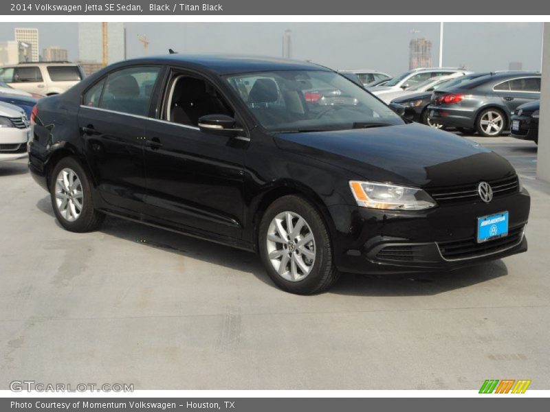 Black / Titan Black 2014 Volkswagen Jetta SE Sedan