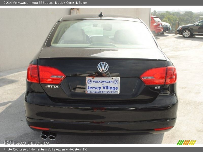 Black / Cornsilk Beige 2014 Volkswagen Jetta SE Sedan
