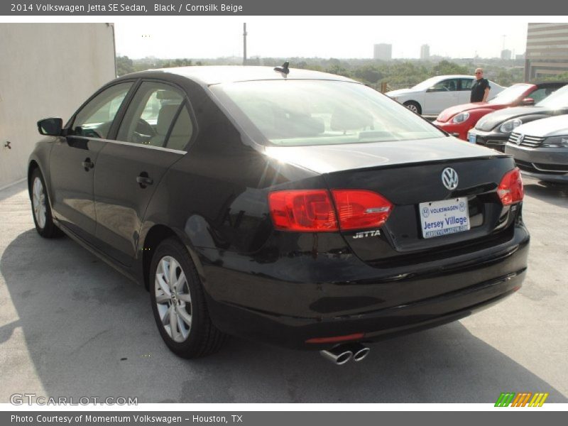Black / Cornsilk Beige 2014 Volkswagen Jetta SE Sedan