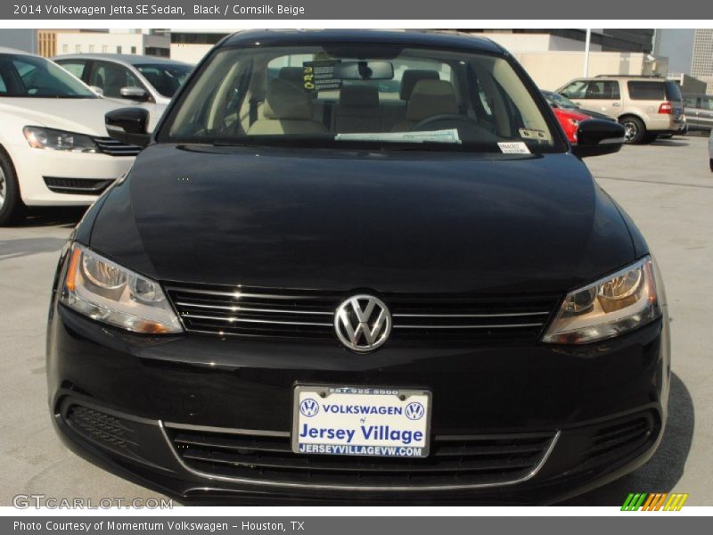 Black / Cornsilk Beige 2014 Volkswagen Jetta SE Sedan