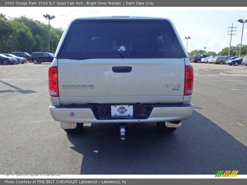 Bright Silver Metallic / Dark Slate Gray 2003 Dodge Ram 1500 SLT Quad Cab 4x4