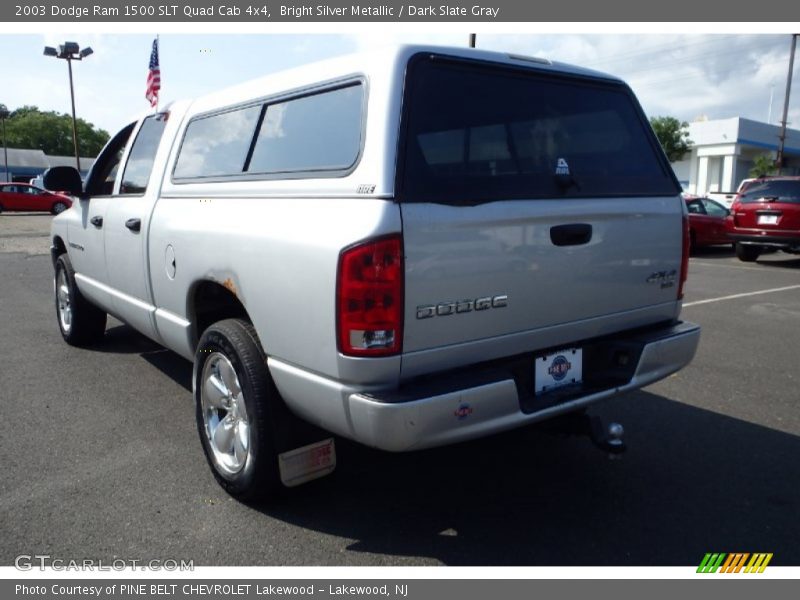 Bright Silver Metallic / Dark Slate Gray 2003 Dodge Ram 1500 SLT Quad Cab 4x4