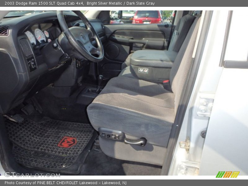 Bright Silver Metallic / Dark Slate Gray 2003 Dodge Ram 1500 SLT Quad Cab 4x4