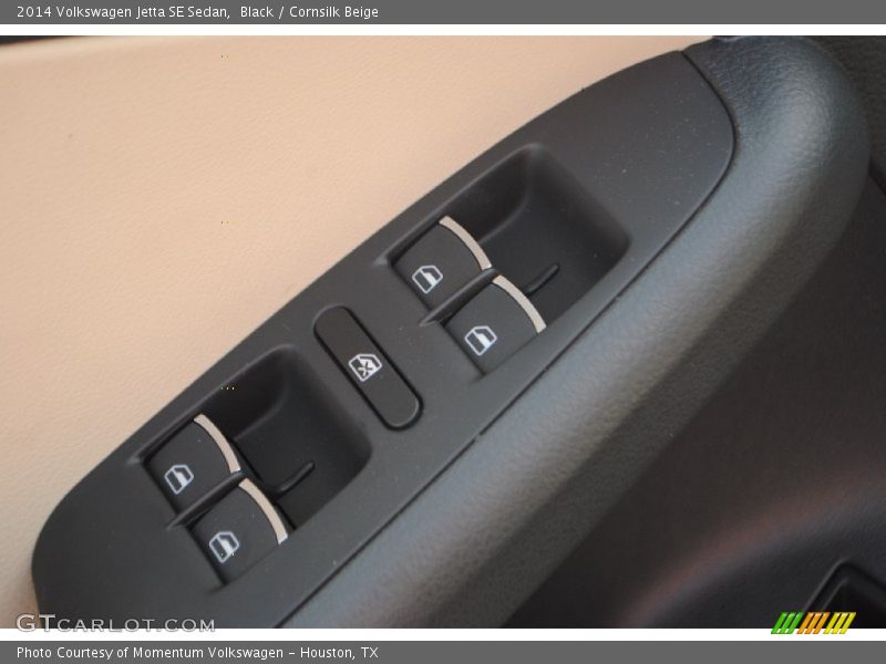 Black / Cornsilk Beige 2014 Volkswagen Jetta SE Sedan