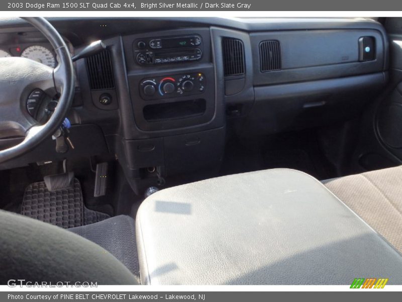 Bright Silver Metallic / Dark Slate Gray 2003 Dodge Ram 1500 SLT Quad Cab 4x4
