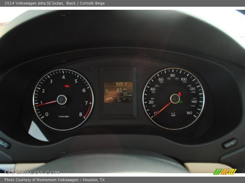 Black / Cornsilk Beige 2014 Volkswagen Jetta SE Sedan