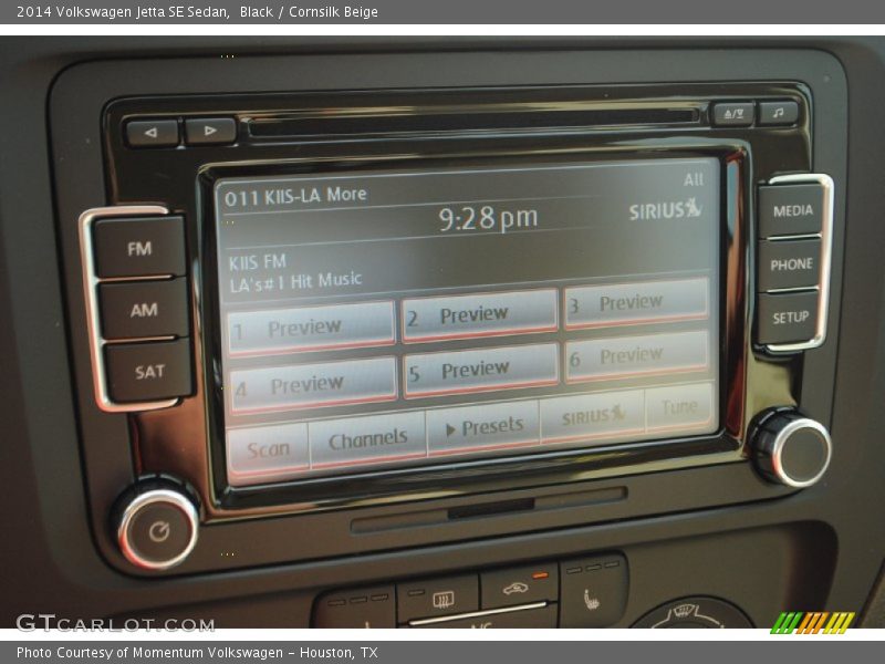 Black / Cornsilk Beige 2014 Volkswagen Jetta SE Sedan