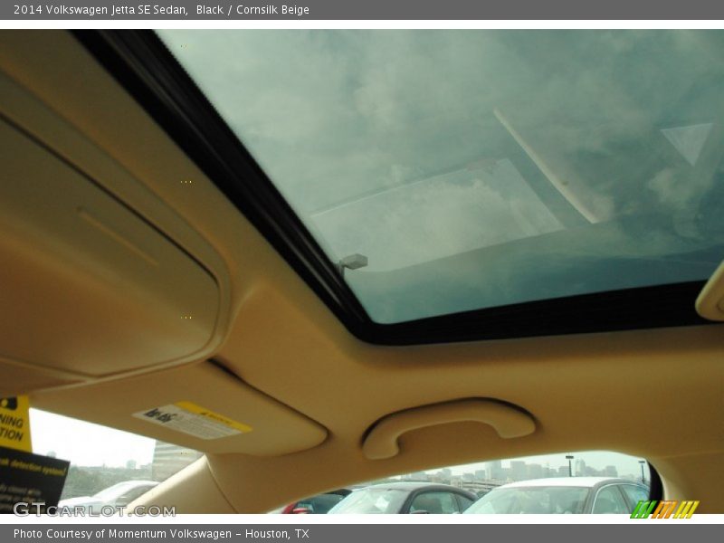 Black / Cornsilk Beige 2014 Volkswagen Jetta SE Sedan